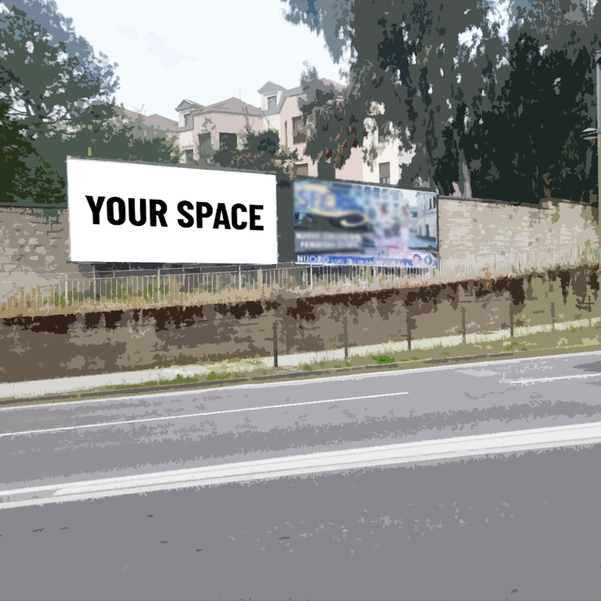 SPAZIO PUBBLICITARIO 600 x 300 Via Salvatore Mannironi sx (NUORO) Dal 05/10/2026 al 18/10/2026 14 giorni